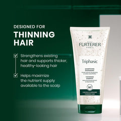 René Furterer shampoo lather on wet hair for gentle volumizing cleanse