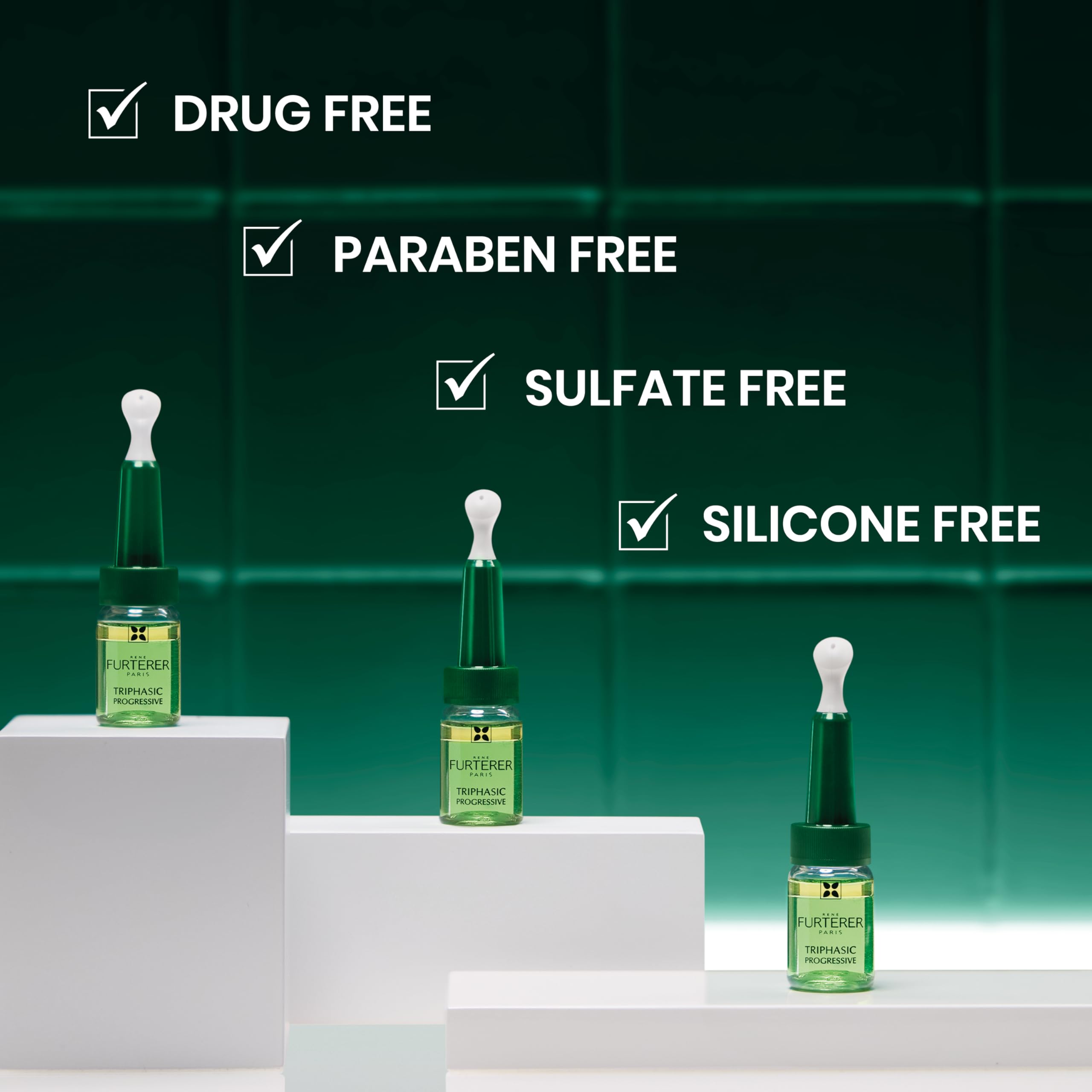 René Furterer serum applied to scalp demonstrating targeted energizing benefit