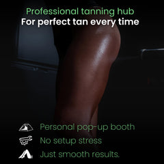 Reneebeautytan fan-compatible opening detail for improved ventilation and extraction