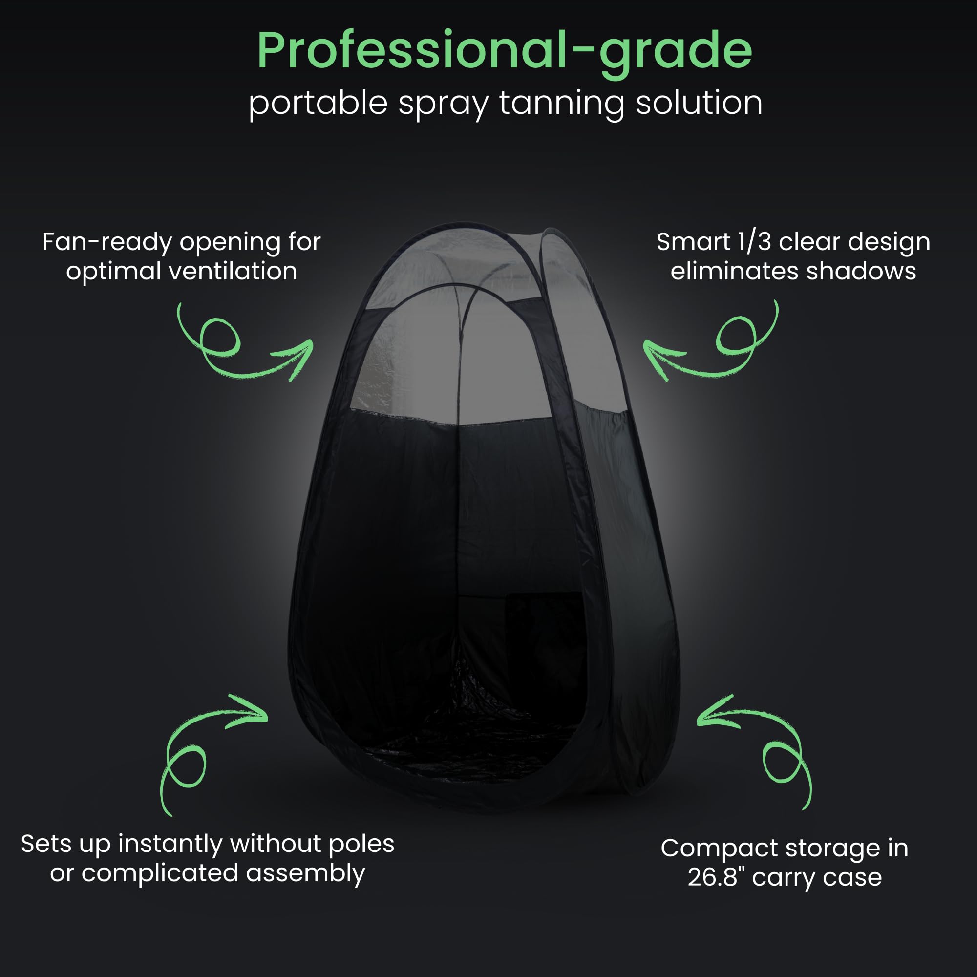 Reneebeautytan quick pop-up setup in seconds for fast professional deployment