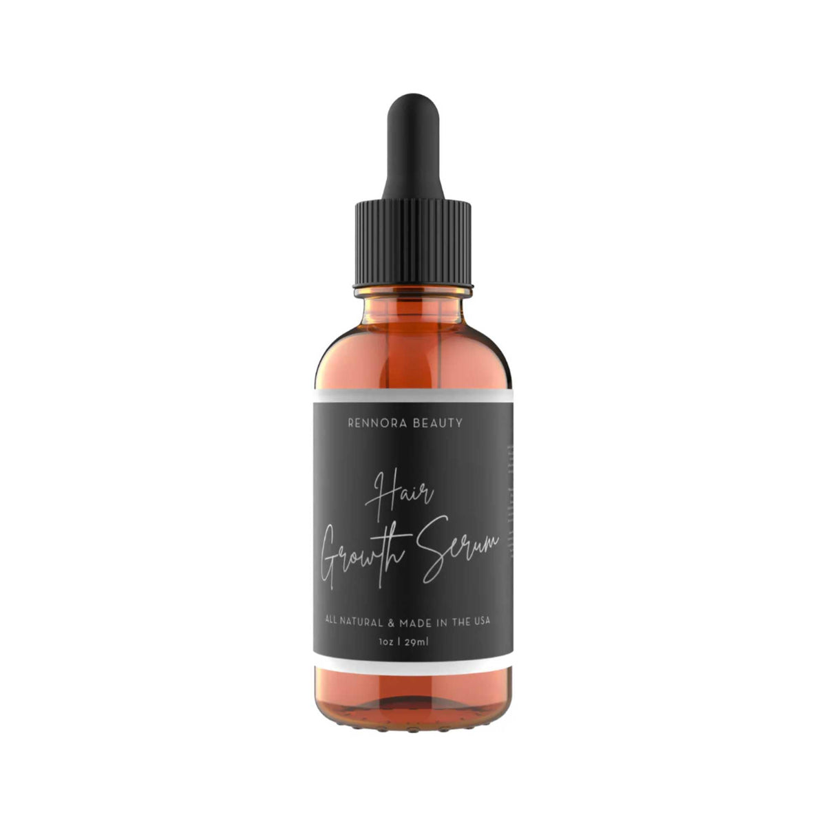 Rennora Beauty front packaging showing bottle and box, conveys natural formulation benefits