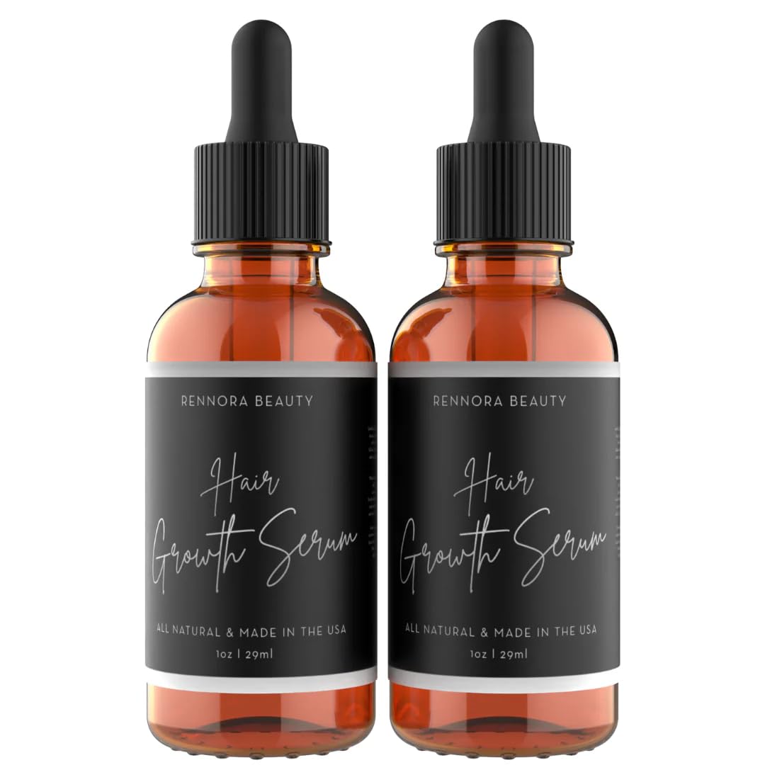 Rennora Beauty front packaging showing two serum bottles and branding for confidence