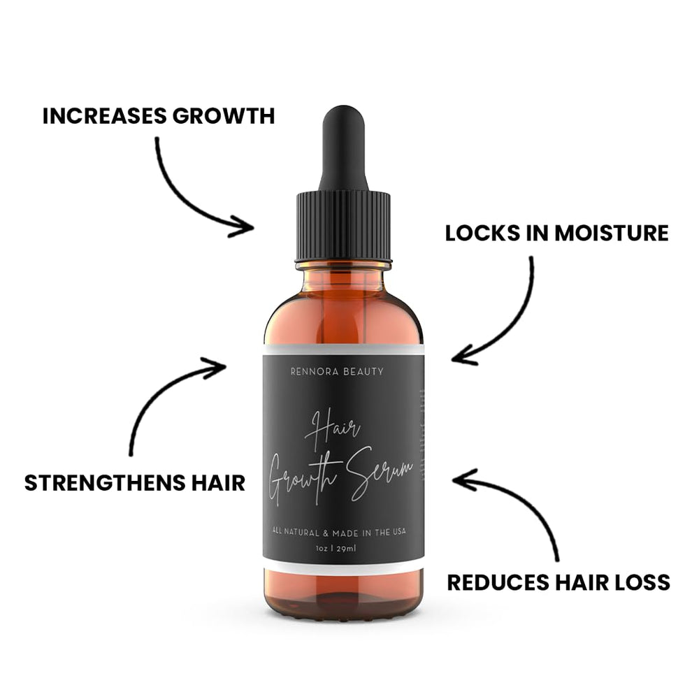 Rennora Beauty serum texture pouring to show lightweight, non-greasy formula benefit