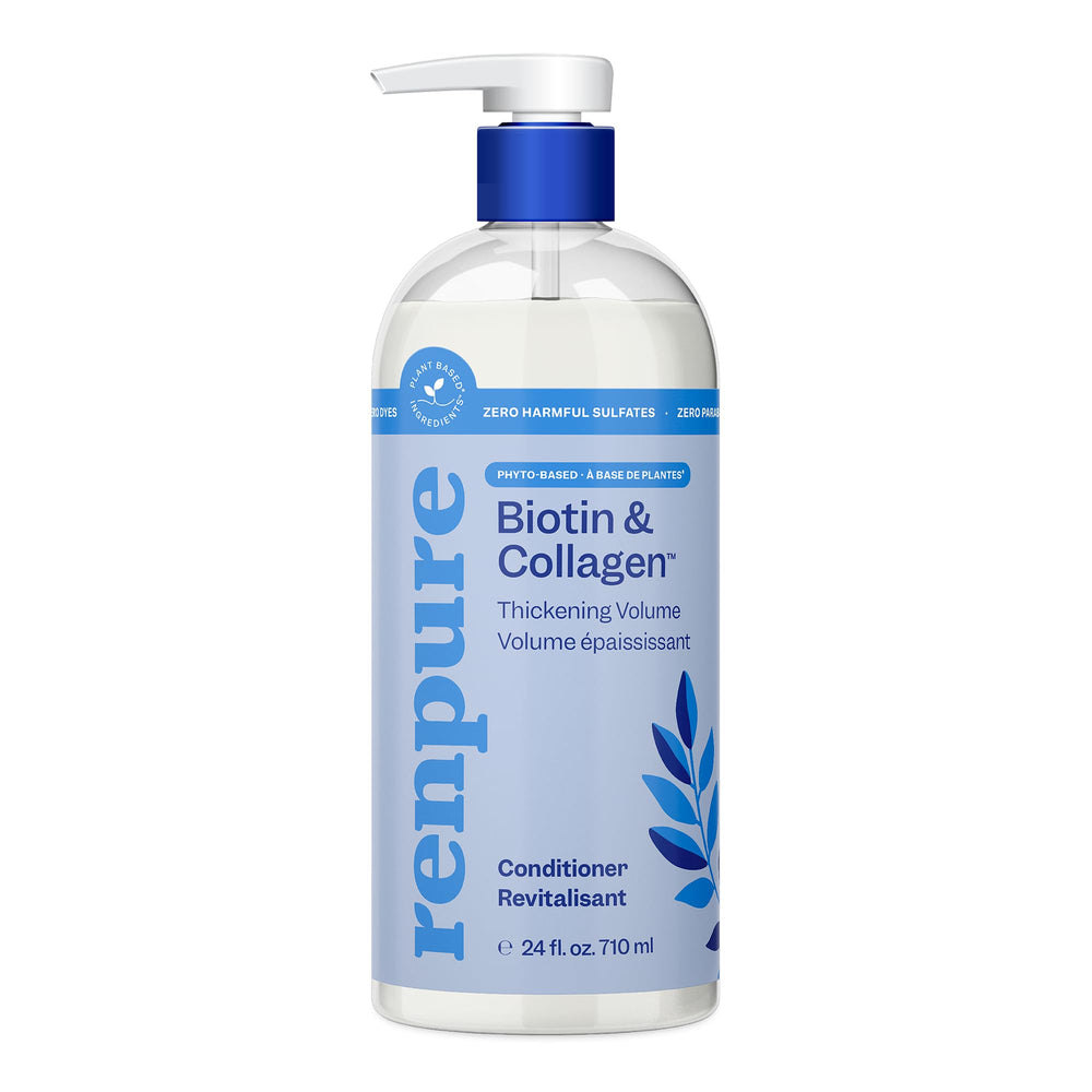 RENPURE front bottle view showing product and volume benefit