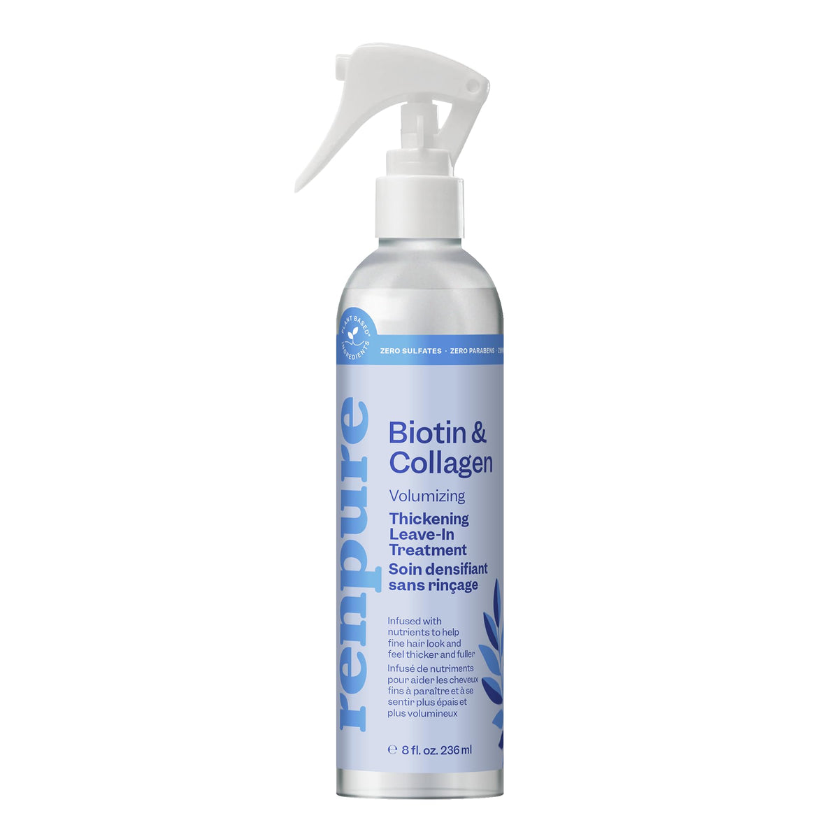 RENPURE front packaging showing product benefits and volume boost