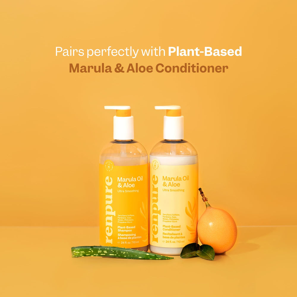 Renpure recyclable bottle label emphasizing post-consumer plastic use