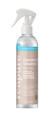 RENPURE front packaging showing coconut milk leave-in spray benefits