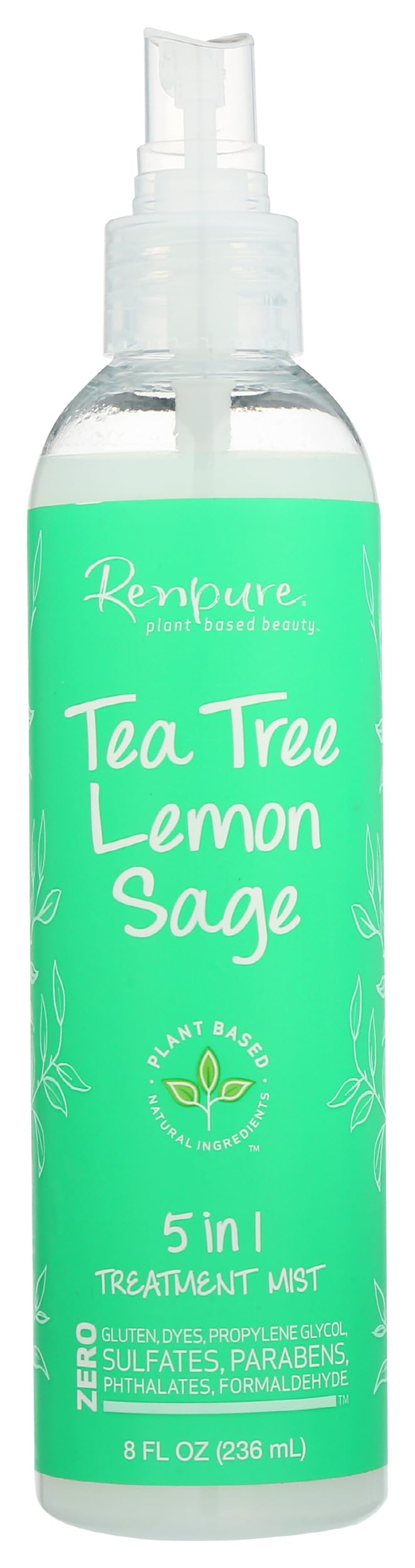 RENPURE front packaging showing 8 oz bottle and product name for clear identification and benefit