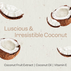 Renpure close-up of coconut and vitamin E ingredients showing nourishing benefit