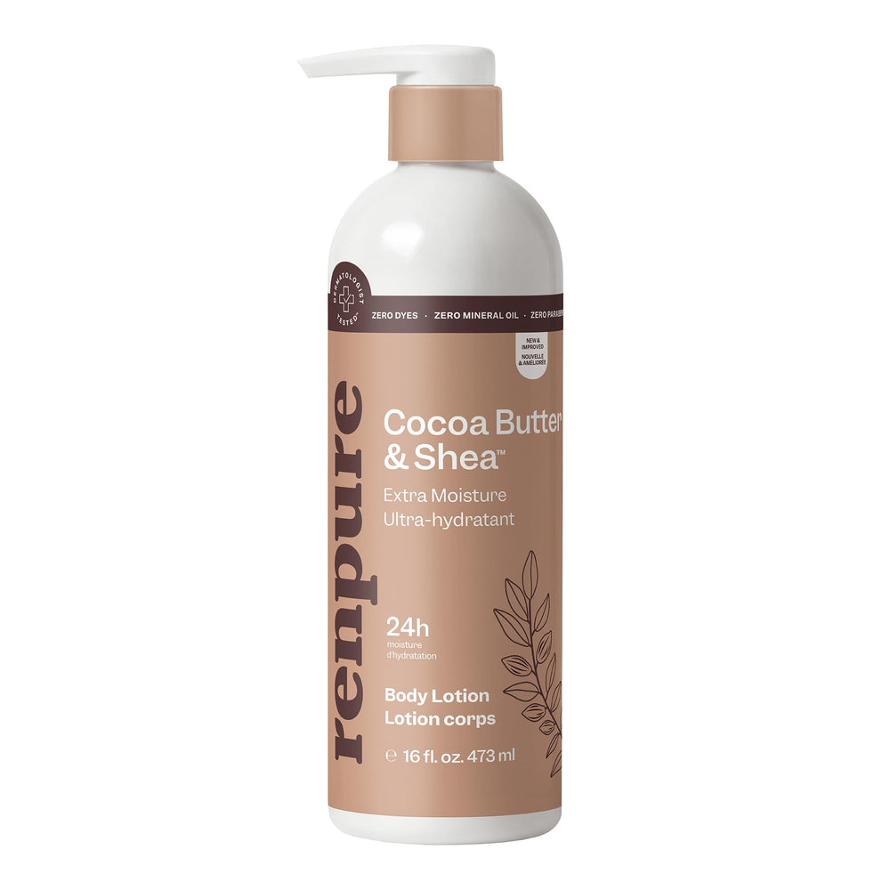 Renpure bottle front view showing label and moisturizing benefit