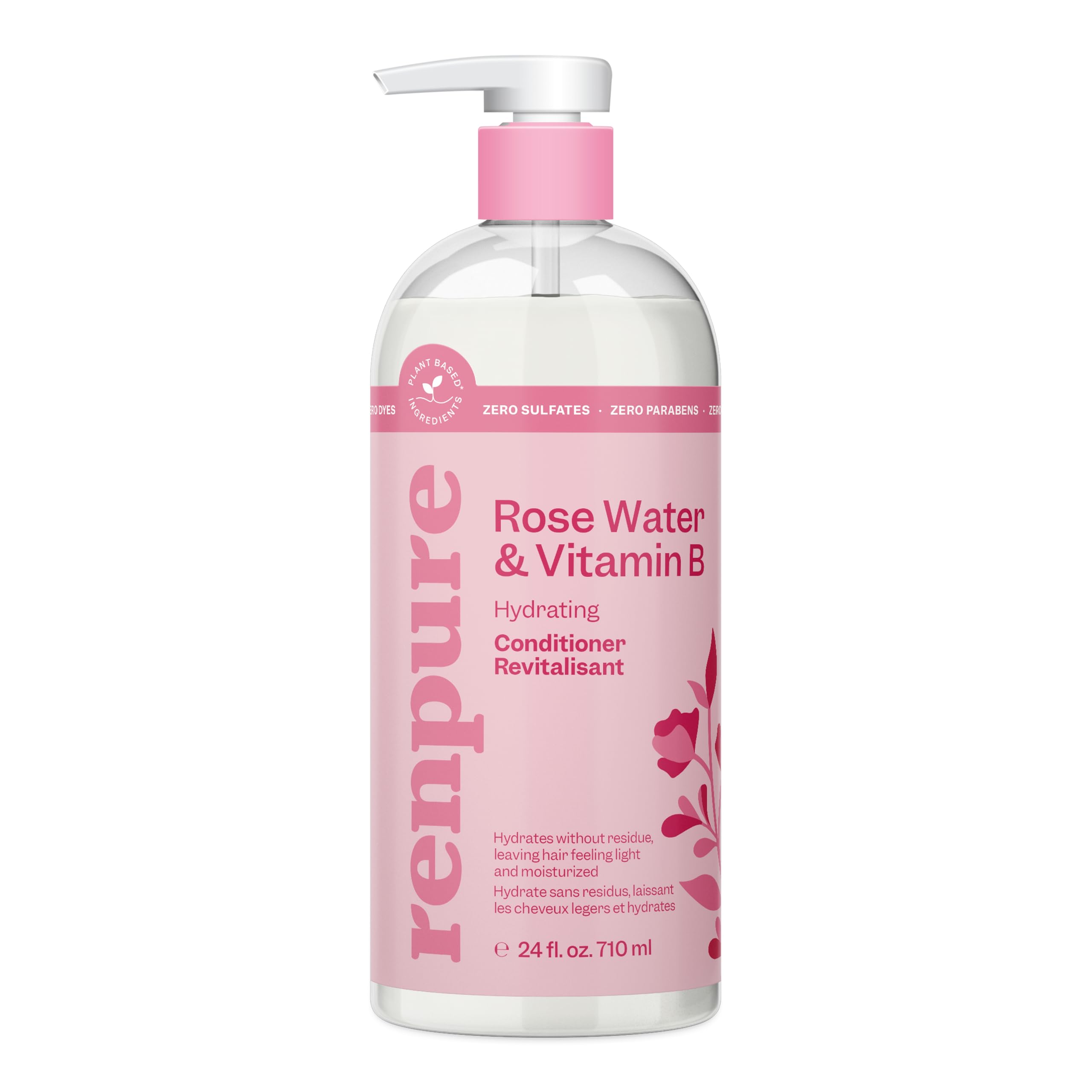 RENPURE front bottle shot showing label and 710ml size, highlights clean ingredients