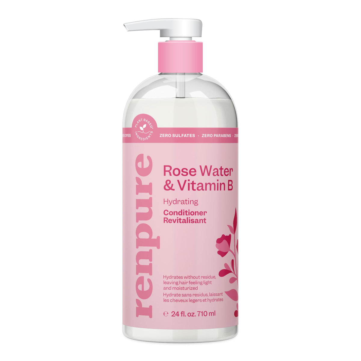 RENPURE front bottle shot showing label and 710ml size, highlights clean ingredients