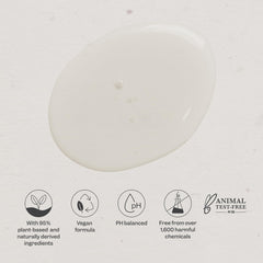 Renpure finished hair glowing with shine showing instant glossy, healthy-looking results