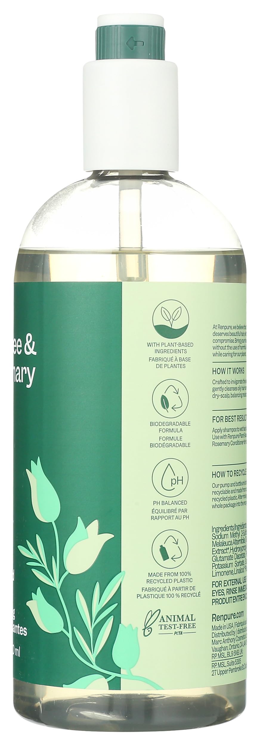RENPURE 24 fl oz bottle beside everyday items to show size and value for longer use