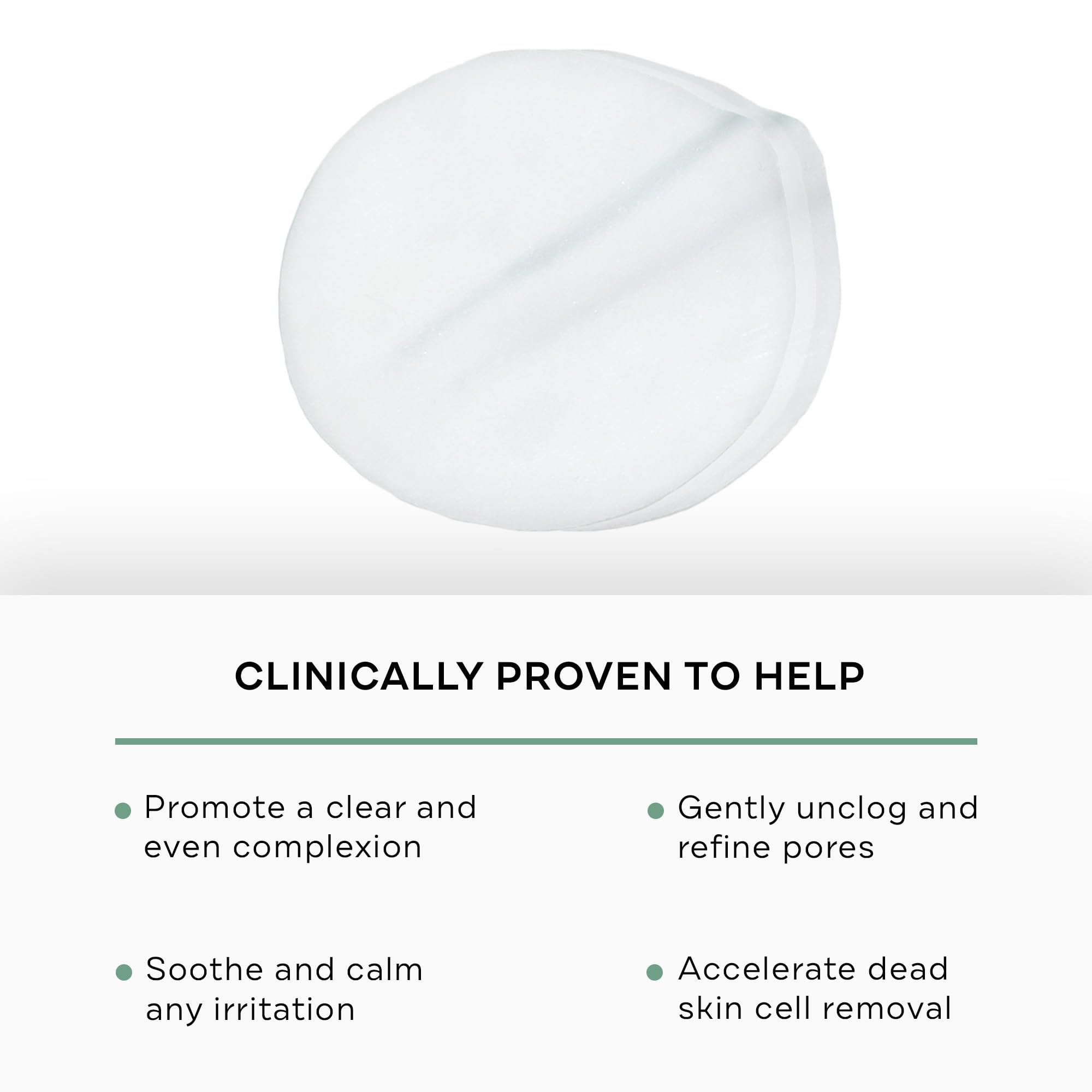Replenix close-up of pad texture highlighting soft fibers and even soak benefit