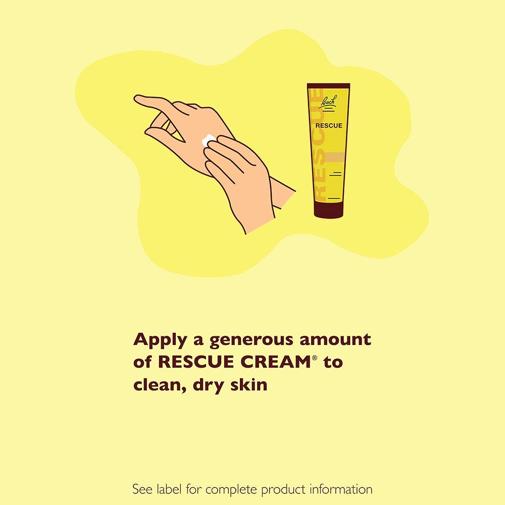 RESCUE cream inside a handbag showing easy on-the-go skincare use