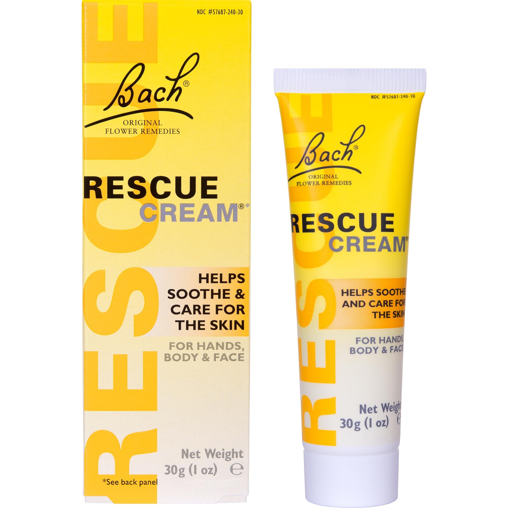 RESCUE cream open cap detail highlighting compact portable design