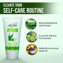 Reshma Beauty bottle held in hand demonstrating compact travel size