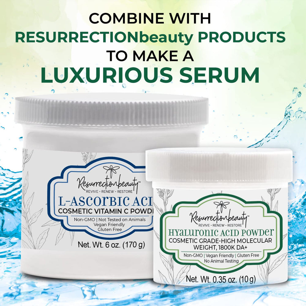 RESURRECTIONbeauty amber bottles for storage, protects freshly mixed serums from light damage