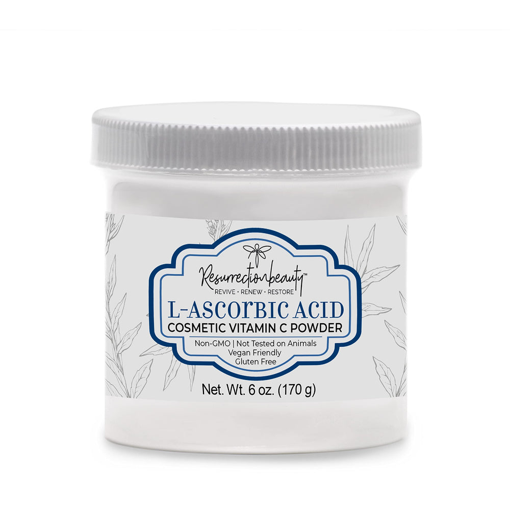 RESURRECTIONbeauty front packaging showing 6 oz container and branding, convenient for DIY