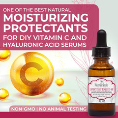 RESURRECTIONbeauty Leucidal Liquid SF being mixed into a vitamin C serum for stability