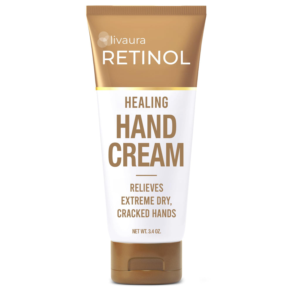 Retinol LIVAURA front packaging showing tube and brand, hydrates hands