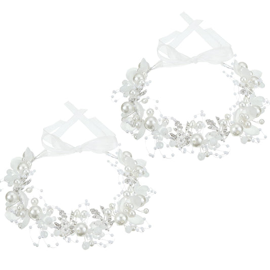 Retrowavy front view showing both silver headbands and their elegant sparkle