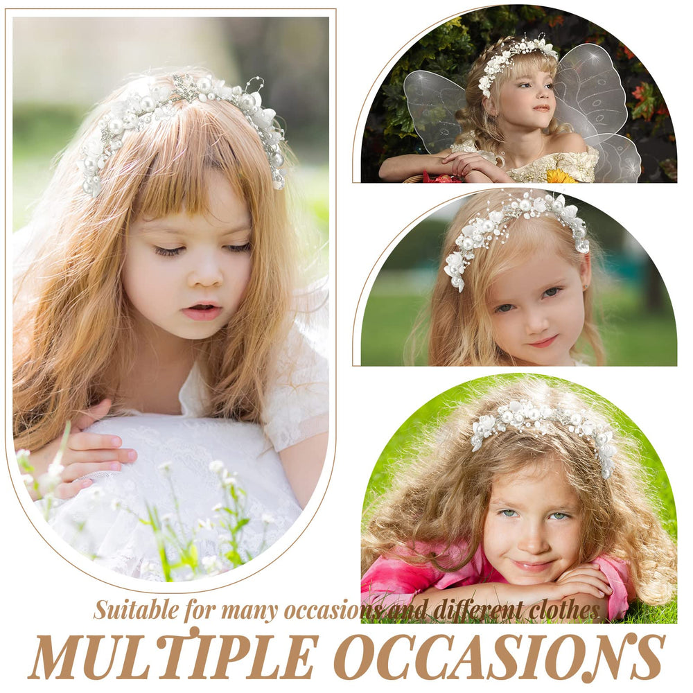 Retrowavy styled on a flower girl in wedding setting for photo-ready look