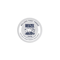 REUZEL front can view showing label and matte finish benefits