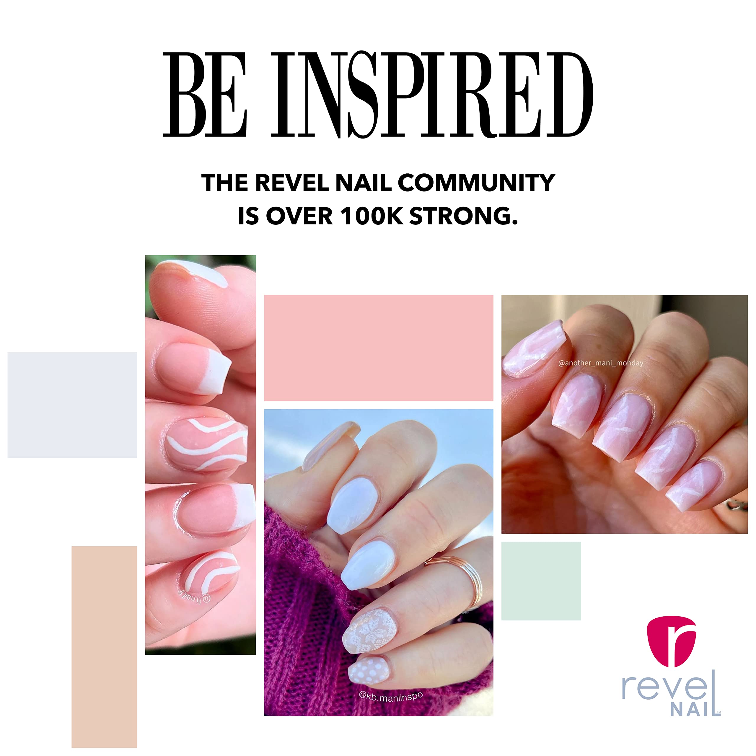 Revel Nail finished French manicure styled nails showcasing durable salon shine
