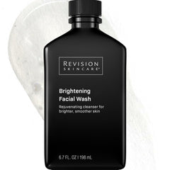 Revision Skincare bottle front view showing brightening facial wash benefits