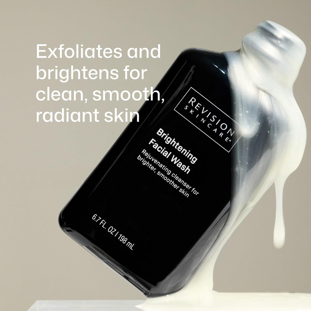 Revision Skincare close-up foam texture demonstrating gentle exfoliation