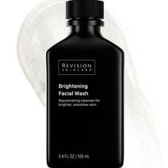 Revision Skincare front view of brightening facial wash showing clean packaging and benefit