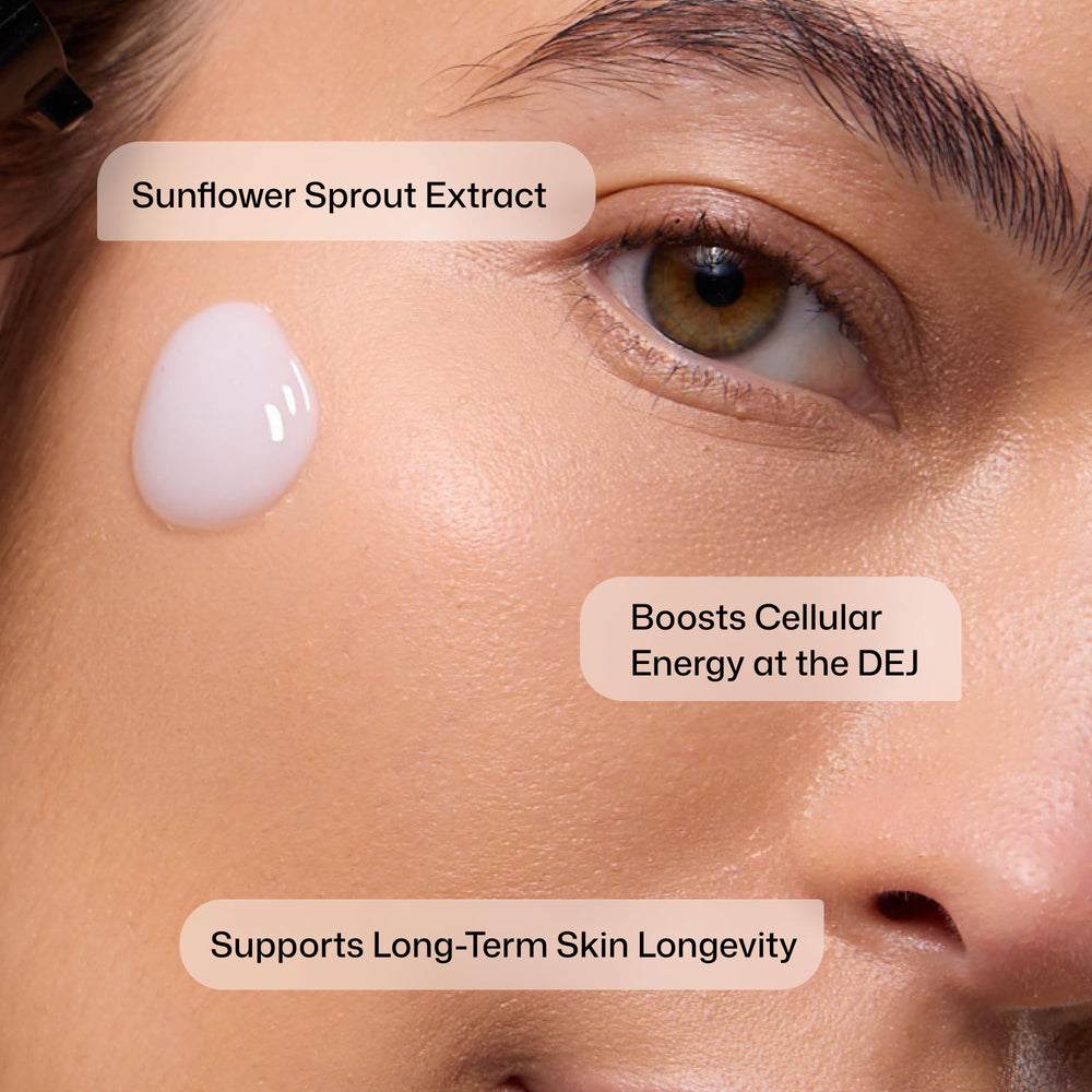 Revision Skincare back label closeup showing ingredient list for informed ingredient benefit