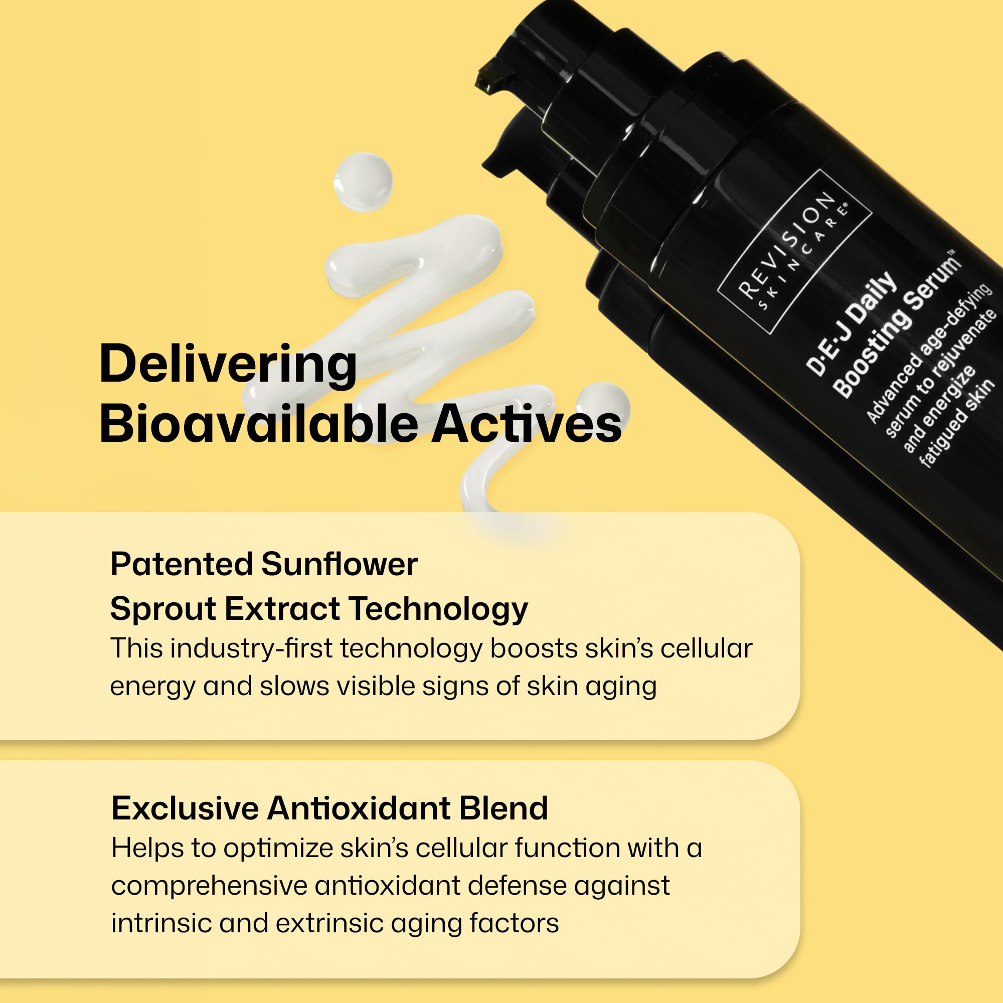 Revision Skincare layering with moisturizer showing compatibility and enhanced routine benefit