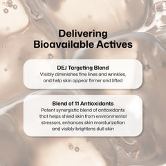 Revision Skincare D·E·J cream applied on hand showing fast absorption benefit