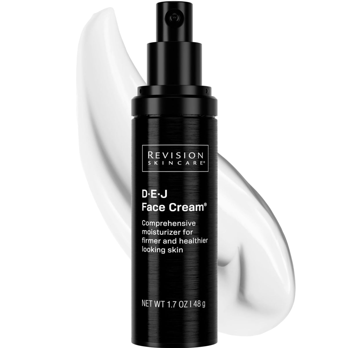 Revision Skincare D·E·J jar front view showing premium packaging and benefit