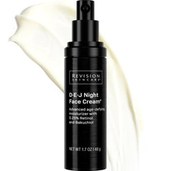 Revision Skincare D·E·J Night Face Cream jar front showing label and premium design