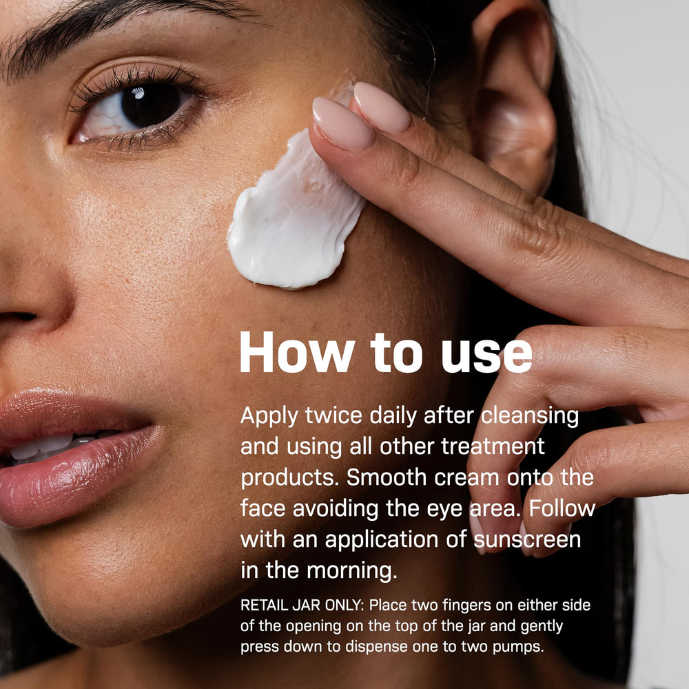 Applying Revision DermProtect on hand demonstrating immediate smoothing benefit