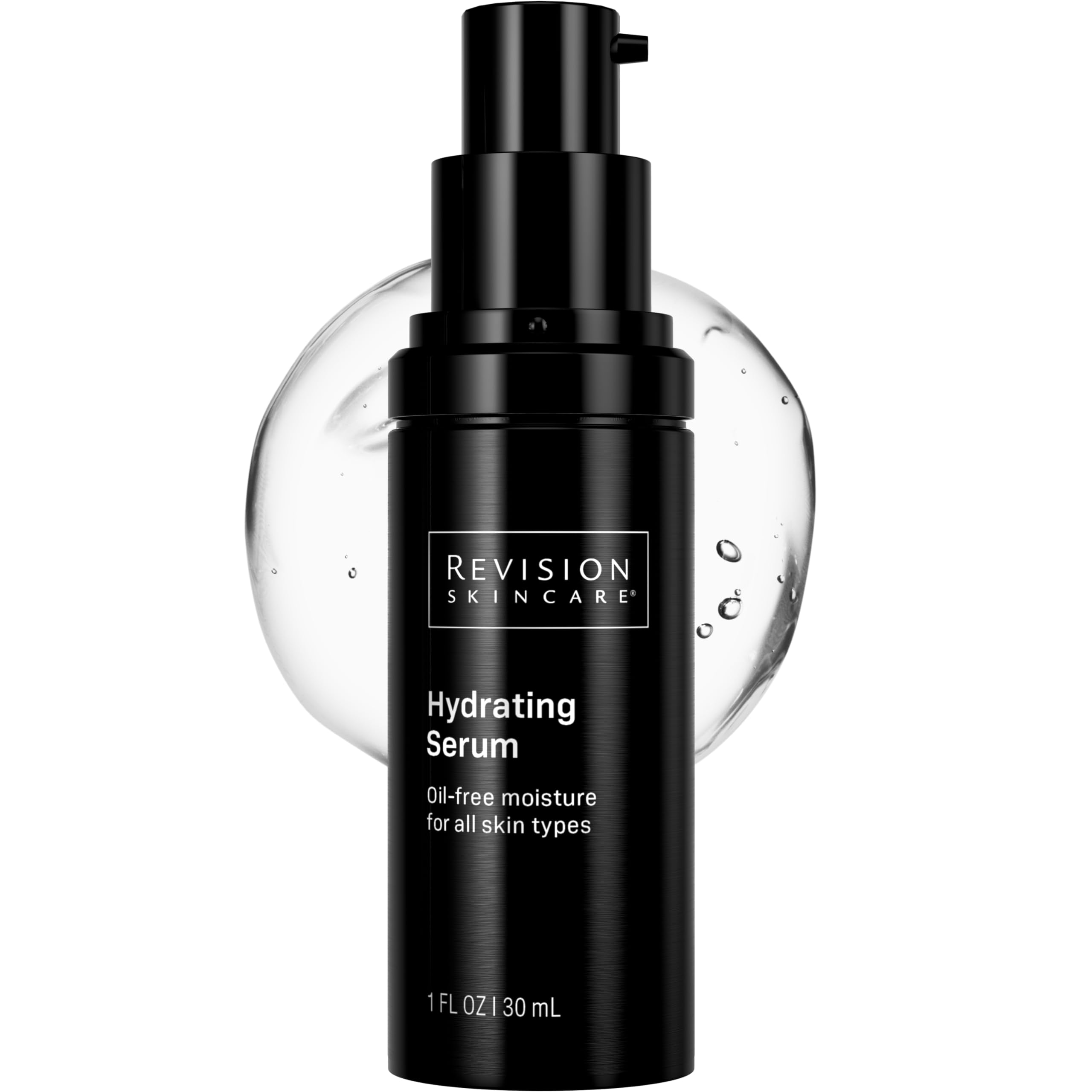 Revision Skincare front bottle showing product and clean finish