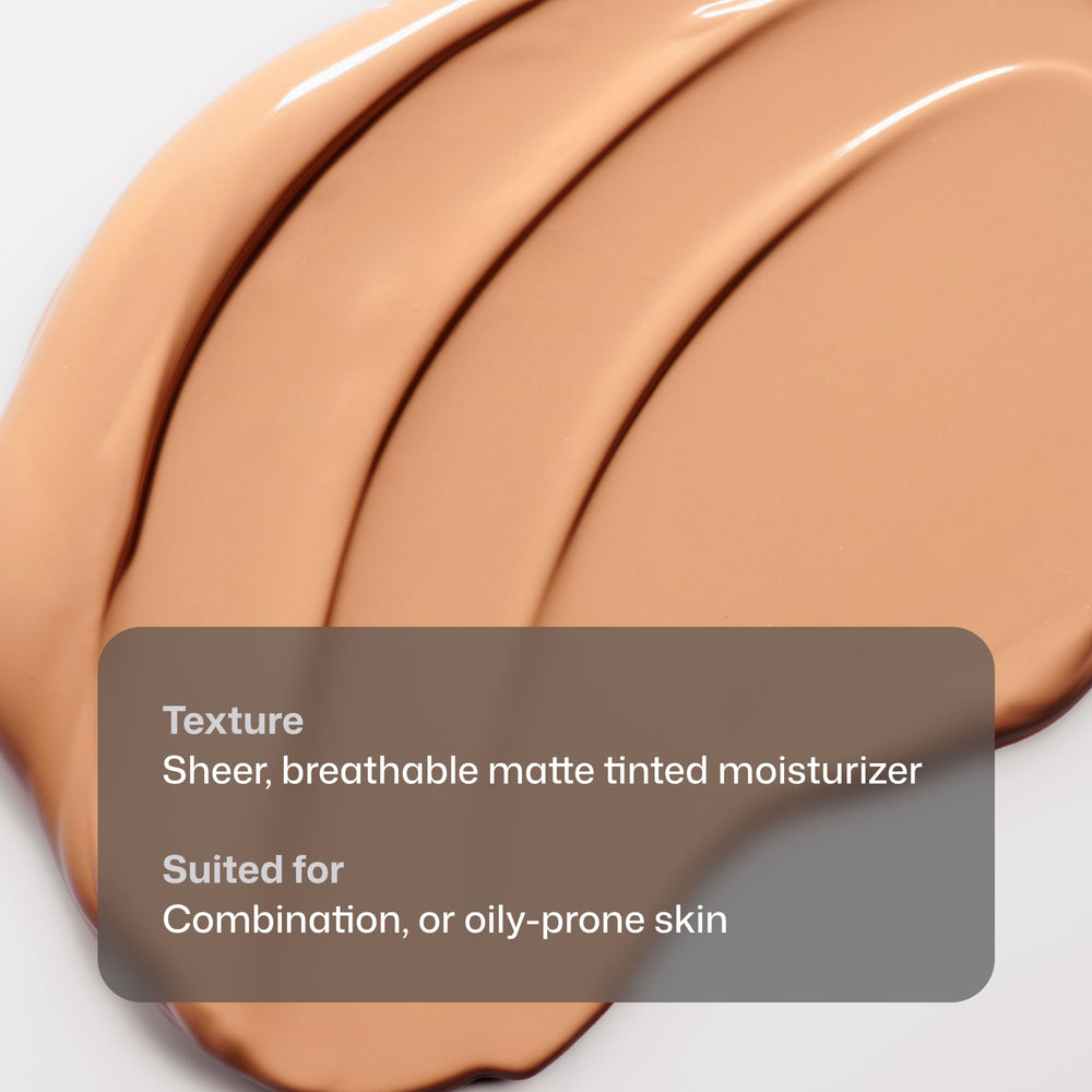 Revision Skincare applied under foundation showing harmonious layering and matte finish