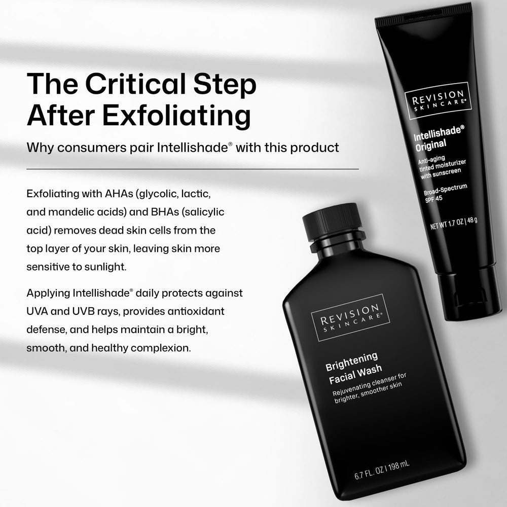 Revision Skincare packaging back panel showing directions and ingredients