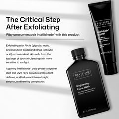 Revision Skincare packaging back panel showing directions and ingredients