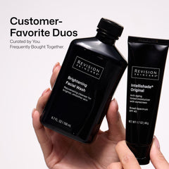 Revision Skincare applied near pores close-up showing oil and impurity targeting benefit