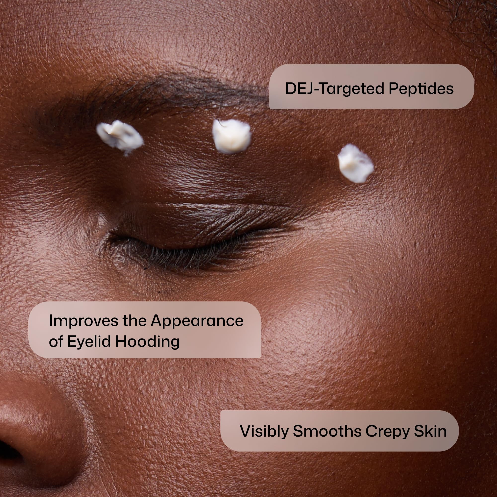 Revision Skincare cream applied to hand demonstrating spreadability and moisture