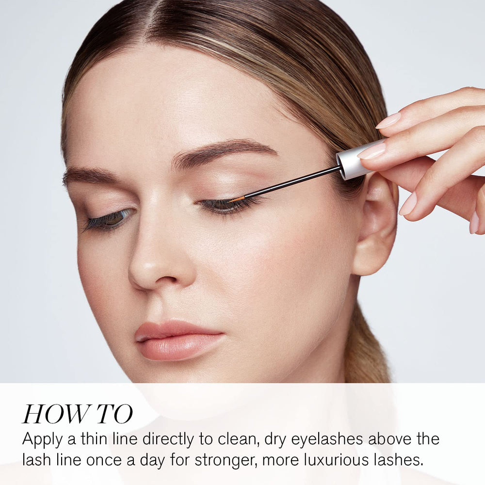 RevitaLash applicator close-up along lash line demonstrating precise application for healthy lashes