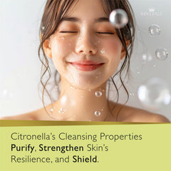 REVITALE soap close-up texture highlighting gentle cleansing action