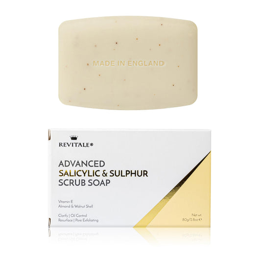 REVITALE front packaging view showing clarifying bar and benefits