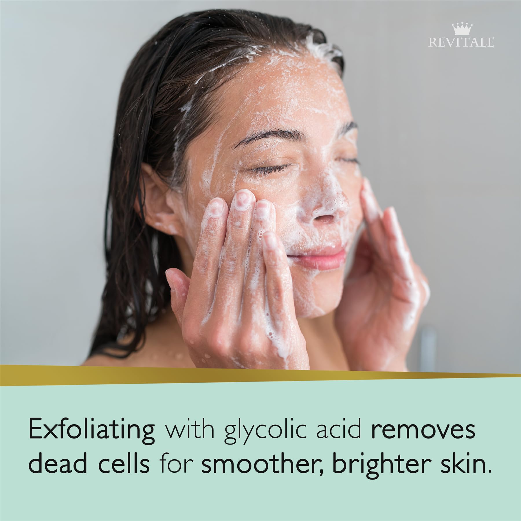 REVITALE soap close-up texture highlighting gentle exfoliation