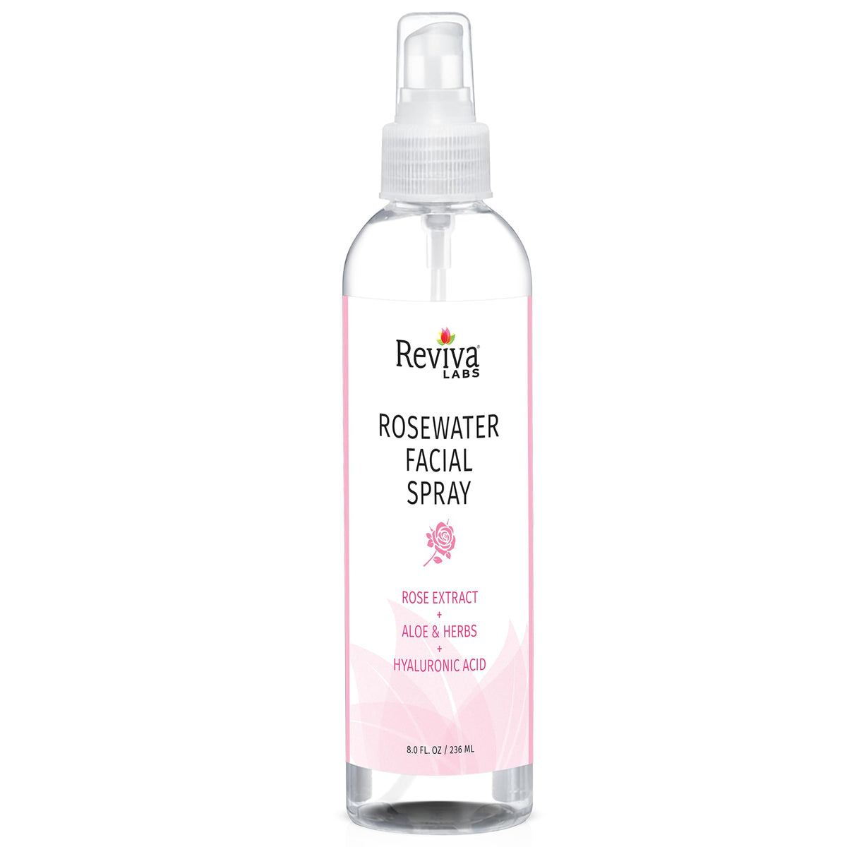 Reviva Labs front bottle showing label and 8 fl oz size for quick identification